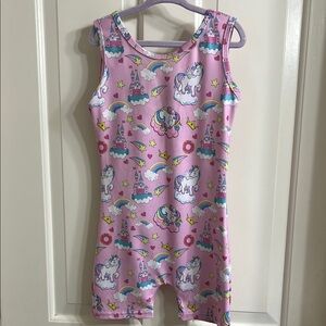 Unicorn Dreams Pink Kids Leotard